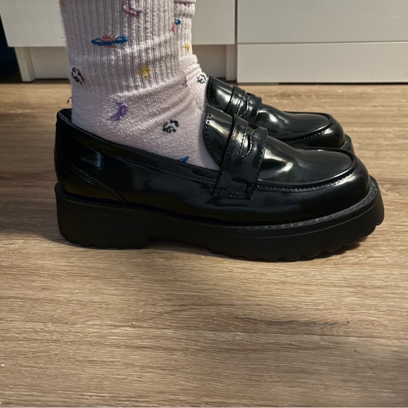 sugarpunk Shoes - Sugar Punk Black Patent Platform Penny Loafers